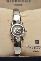 A 'GIVENCHY' LADYS WRISTWATCH, quartz movement, round dial signed 'Givenchy' fitted with a white