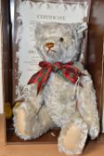 A BOXED LIMITED EDITION STEIFF 1911 REPLICA BEAR, white ear tag 406645 and gold plated ear button,