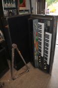 AN ELKA X705 VINTAGE ORGAN in case with detachable legs (incomplete) and bass pedals (untested and