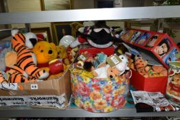 A COLLECTION OF MODERN WINNIE THE POOH SOFT TOYS, assorted sizes and makers includes Disney Store
