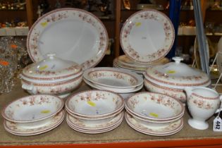 A QUANTITY OF WEDGWOOD 'MALABAR' PATTERN DINNERWARE, comprising two covered tureens, one large