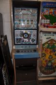 AN ACE COIN EQUIPMENT VINTAGE SLOT MACHINE with 'Silver Machine' graphics and mechanism, width