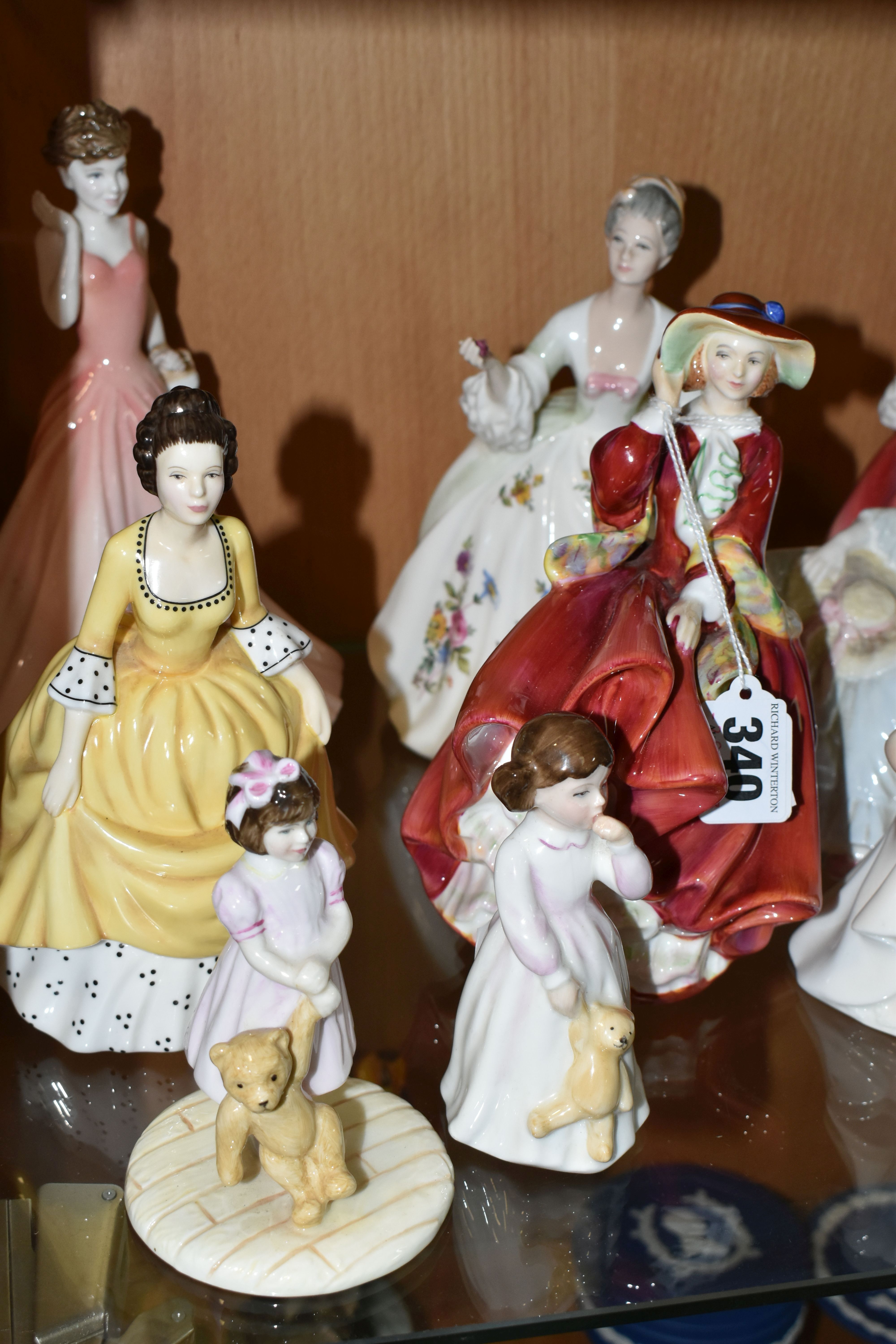 EIGHT ROYAL DOULTON LADY FIGURES AND A COALPORT FIGURE, comprising 'Sugar And Spice' HN4103, ' - Image 3 of 5
