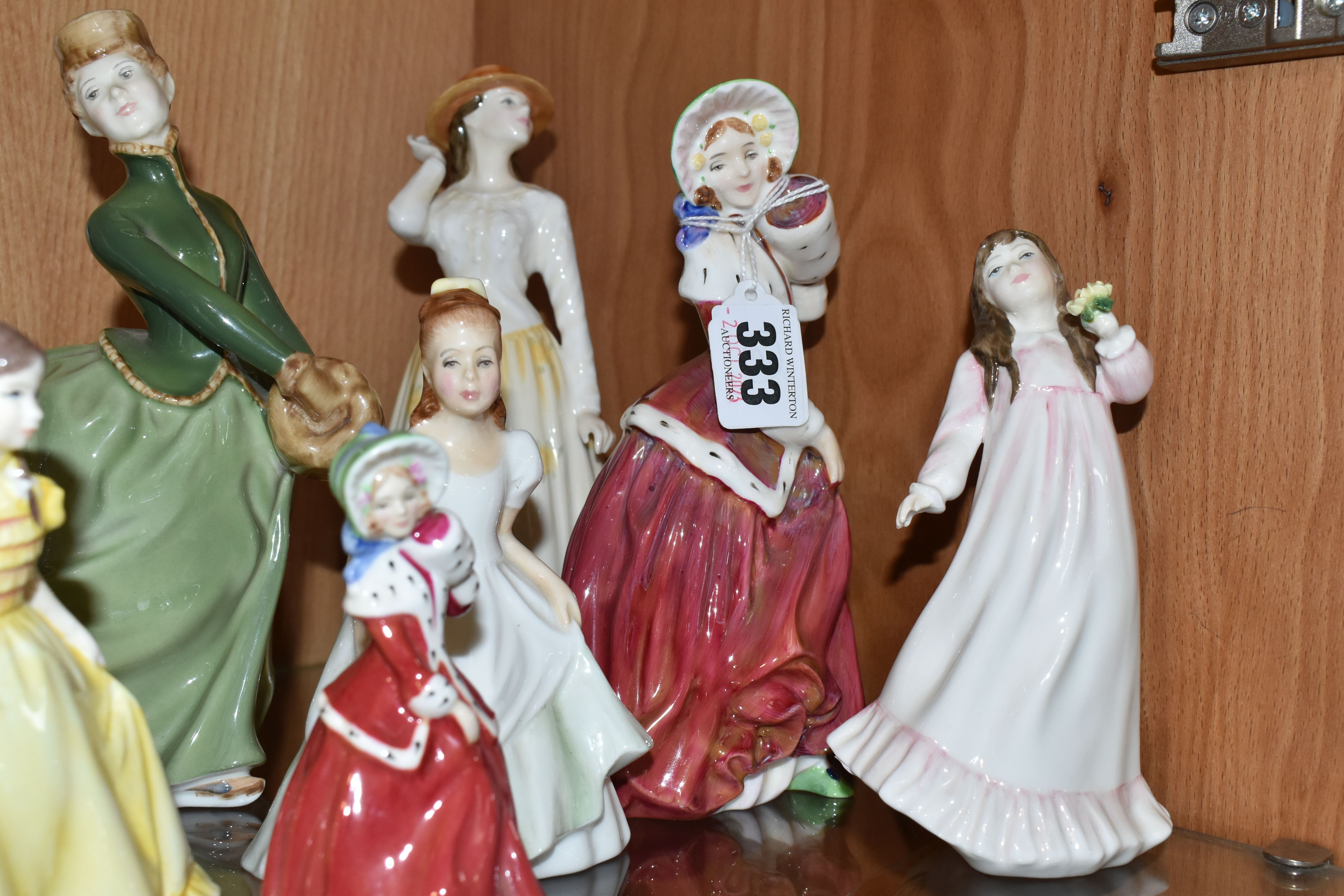 EIGHT ROYAL DOULTON LADY FIGURES AND A ROYAL WORCESTER LADY, comprising 'Susannah' HN4221, 'Grace' - Image 3 of 7
