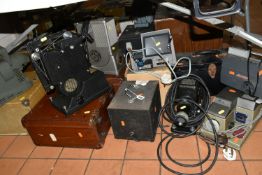 A COLLECTION OF EARLY TO MID 20TH CENTURY FILM PROJECTORS, comprising an Aldis 303 slide