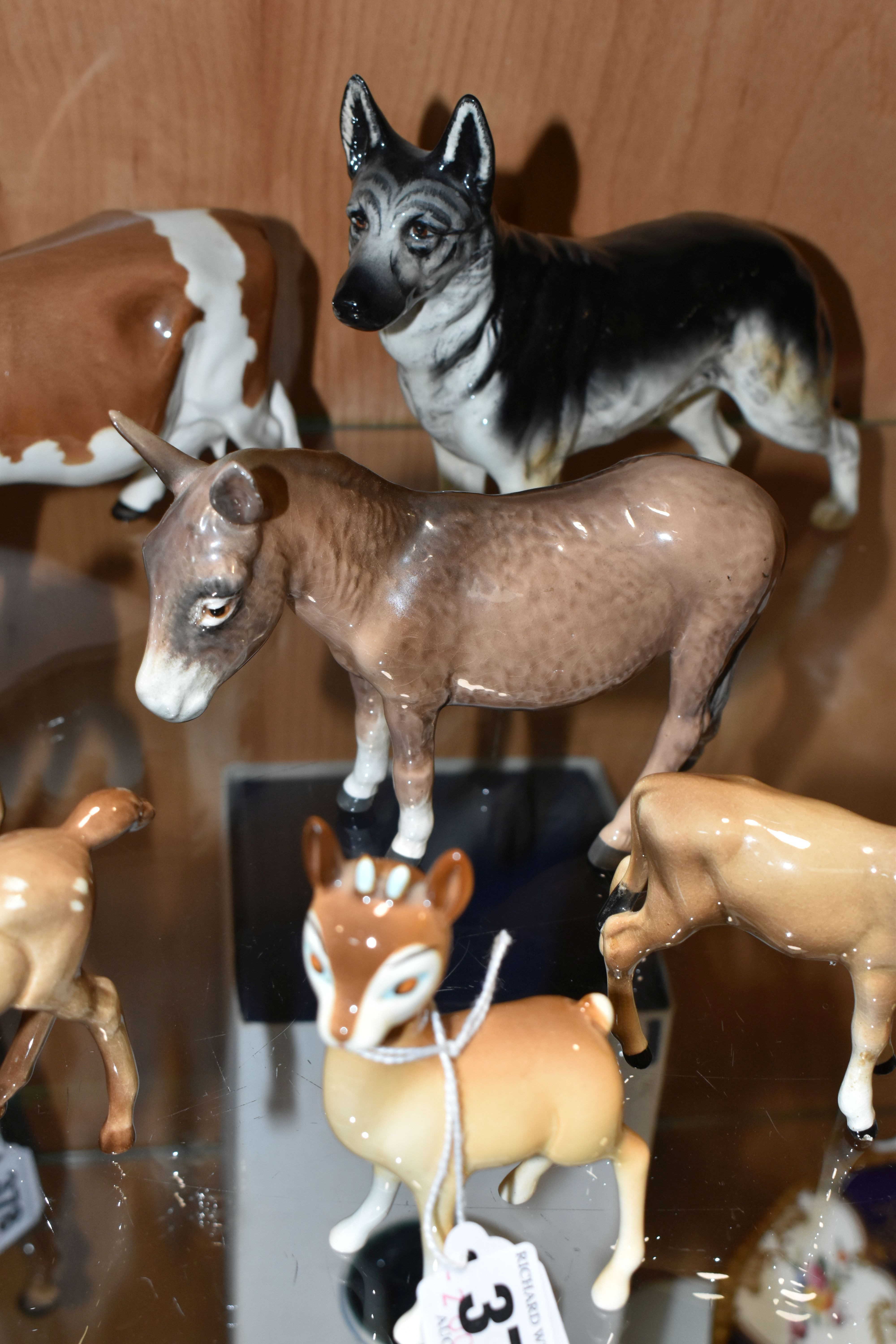 SEVEN BESWICK ANIMALS, all gloss, comprising Chamois, model no.1551, two Fawn, model no.1000B, - Image 3 of 6