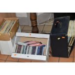 TWO BOXES AND A CASE OF RECORDS AND CDS, to include The Beatles Revolver PMC 7009, seventy to eighty
