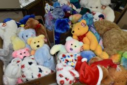 A QUANTITY OF TY BEARS AND SOFT TOYS, mainly from the TY Collectibles and Attic Treasures