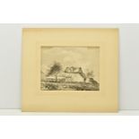 CIRCLE OF GEORGE BARRETT I (CIRCA 1728-1784) LANDSCAPE WITH COTTAGE, unsigned ink wash on paper,
