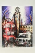 SAMANTHA ELLIS (BRITISH 1992) 'PLAYING FOR TIME', a signed limited edition print depicting London