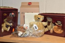 A BOXED LIMITED EDITION STEIFF REPLICA ROLLY POLLY BEAR 1909, beige coloured mohair, white ear tag