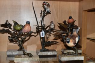 A GROUP OF FIVE LIMITED EDITION ALBANY FINE CHINA LTD EUROPEAN FINCH SERIES FIGURINES, comprising
