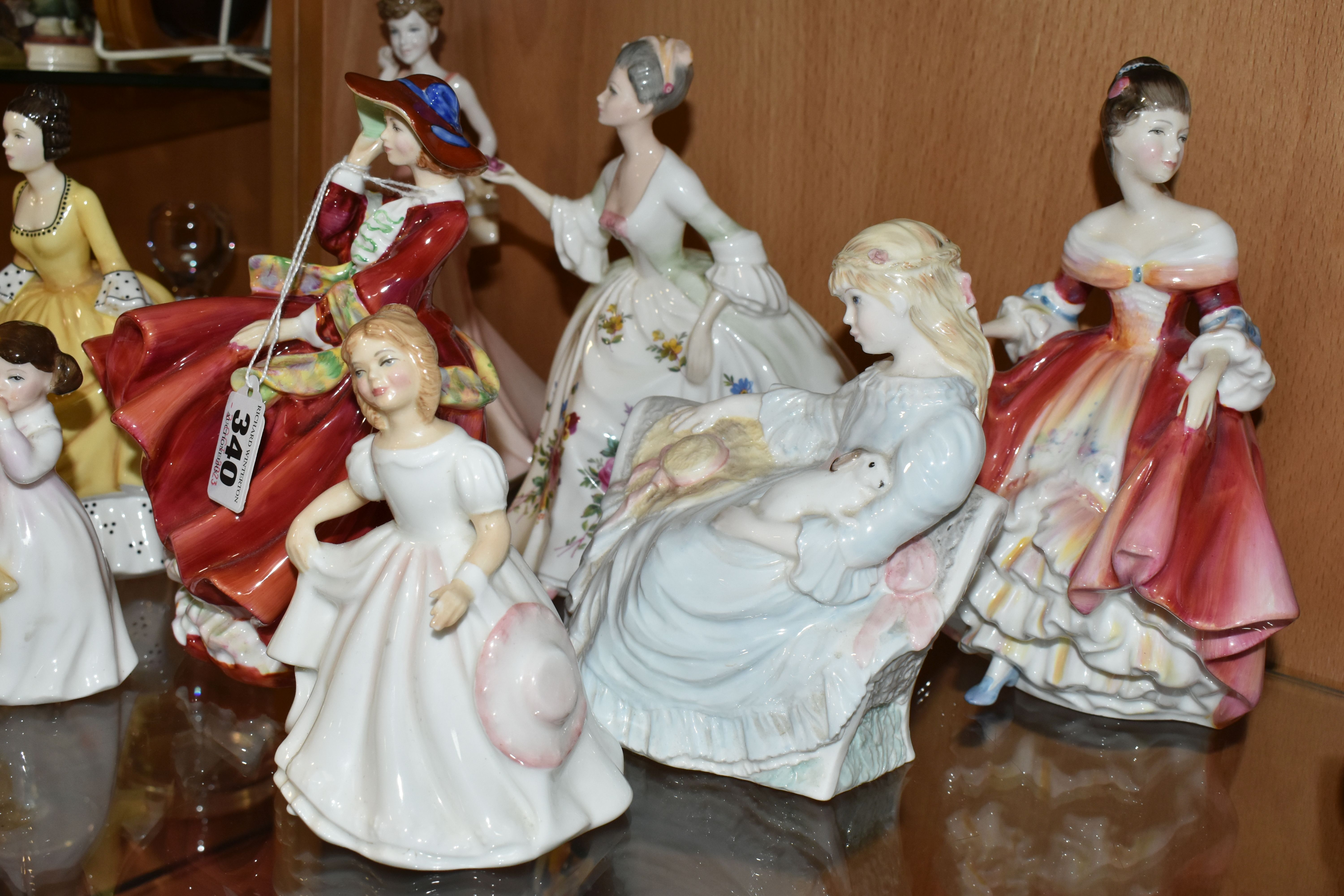 EIGHT ROYAL DOULTON LADY FIGURES AND A COALPORT FIGURE, comprising 'Sugar And Spice' HN4103, ' - Image 2 of 5