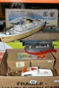 A BOXED TRI-ANG BATTERY POWERED REMOTE CONTROL CARGO SHIP, 'H.M.S. British Enterprise', not