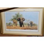 DAVID SHEPHERD (BRITISH 1931-2017) TWO SIGNED LIMITED EDITION PRINTS, comprising 'Evening in Africa'