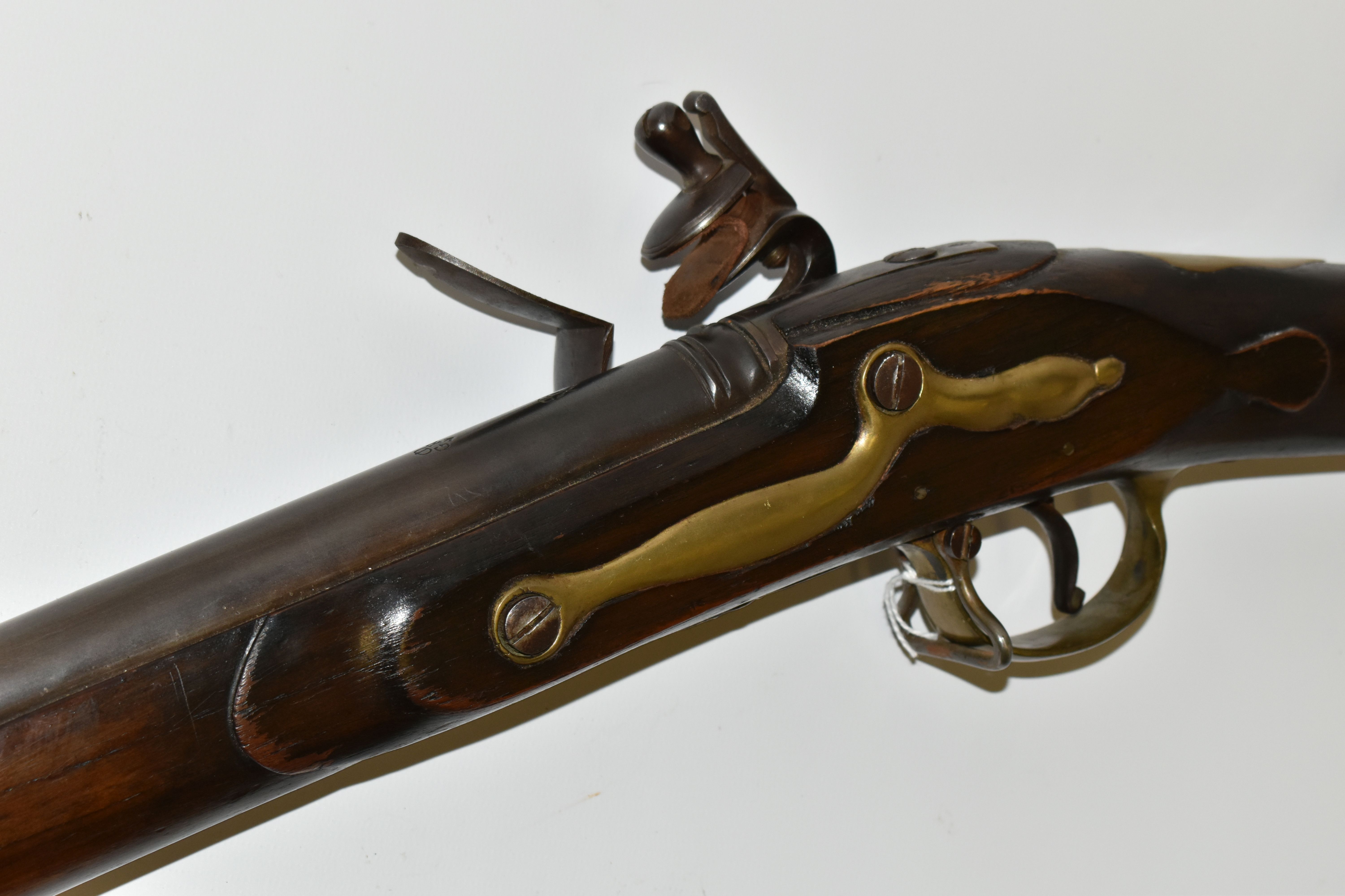 AN OLD REPLICA OLD REPLICA BROWN BESS STYLE MUSKET, only bored through for part of its barrel, the - Image 11 of 13