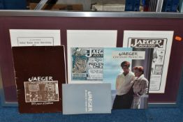 JAEGER - FRAMED AND LOOSE EPHEMERA, to include framed pages from Jaeger promotional publications,