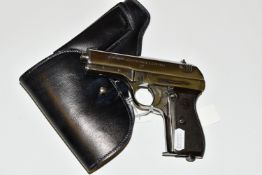 A DEACTIVATED CHROME PLATED 7.65MM CZ MODEL 27 PISTOL, manufactured under the German occupation at