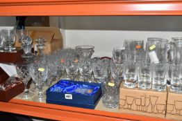 A LARGE QUANTITY OF BOXED DARTINGTON AND STUART CRYSTAL GLASSWARE, comprising seven individually