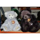 SIX CHARLIE BEARS TEDDY BEARS, comprising Plum Pudding CB614999, Nancy CB614837B, Rowena CB131351,