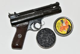 A .22'' WEBLEY & SCOTT SENIOR AIR PISTOL, bearing batch number 1488, It is in correct working