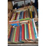 THREE BOXES OF BOOKS containing over seventy miscellaneous titles, mostly in hardback format to