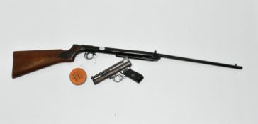 AN ANTIQUE .177'' B.S.A. BREAKDOWN MODEL SPRING AIR RIFLE, serial number 5904, in working order
