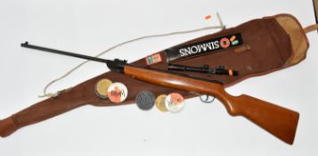 A .22'' HAENEL MODEL 302 AIR RIFLE, serial number 439756, in good working order, its metal work is