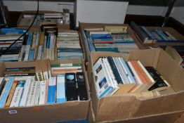 NINE BOXES OF BOOKS containing approximately 320 miscellaneous titles in hardback and paperback