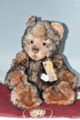 A CHARLIE BEARS LIMITED EDITION 'HUBBLE' TEDDY BEAR, with swing tag numbered 729/3000, code