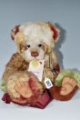 A CHARLIE BEARS LIMITED EDITION 'TOFFEE APPLE' TEDDY BEAR, with swing tag numbered 3961/4000, code