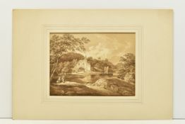 SOPHIA AYRTON (18TH / 19TH CENTURY) 'KIRKHAM PRIORY, YORKSHIRE', an English school river landscape