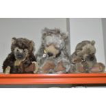 THREE CHARLIE BEARS, comprising CB124896 Wojtek, CB614868 Benson and CB124977 Bumble, all three have