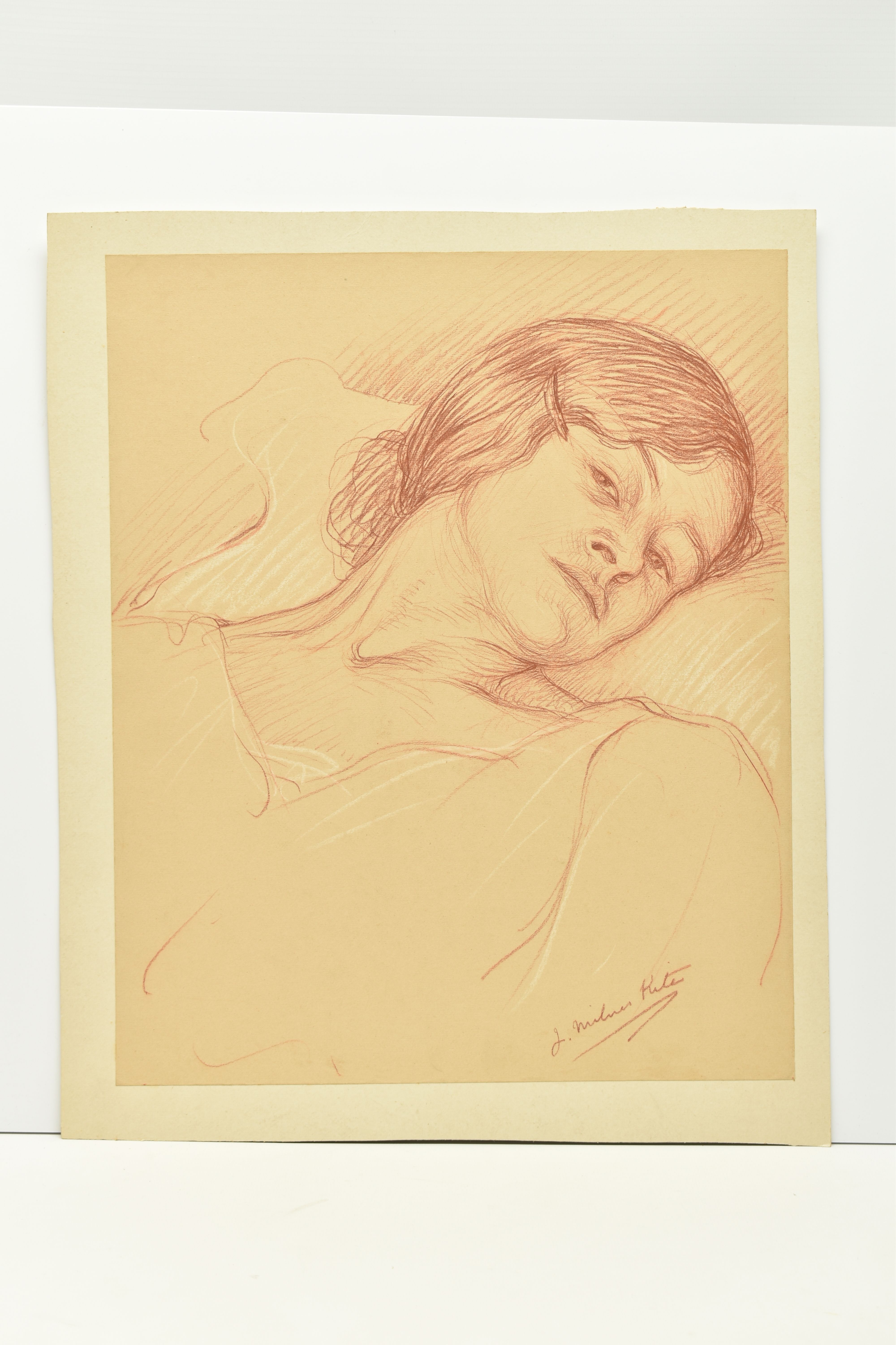 JOSEPH MILNER KITE (1862-1946) PORTRAIT OF A FEMALE FIGURE, a head and shoulders portrait of a