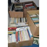 EIGHT BOXES OF BOOKS