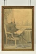 HENRY ELDRIDGE (1768-1821) AN EARLY 19TH CENTURY PORTRAIT OF A GENTLEMAN, the full length seated