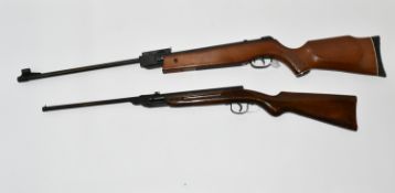 A .22'' DIANA MODEL 22 AIR RIFLE, made in Germany, in good working order with very little loss of