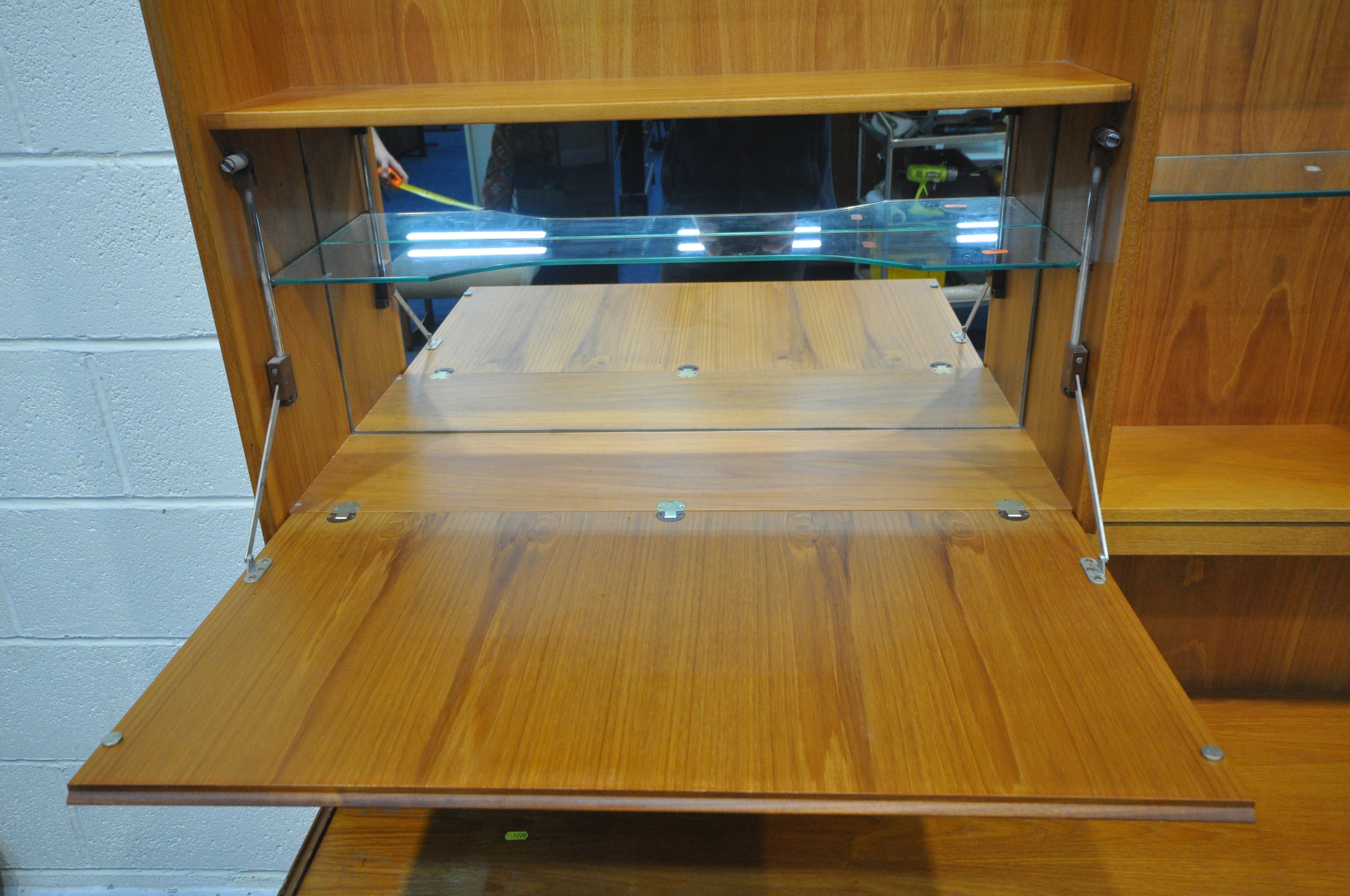 A NATHAN TEAK DINING SUITE, comprising an extending dining table, extended length 175cm x closed - Image 7 of 8