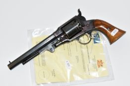 A .44'' ROGERS & SPENCERS REPLICA PERCUSSIAN REVOLVER, serial number 015242, deactivated to the