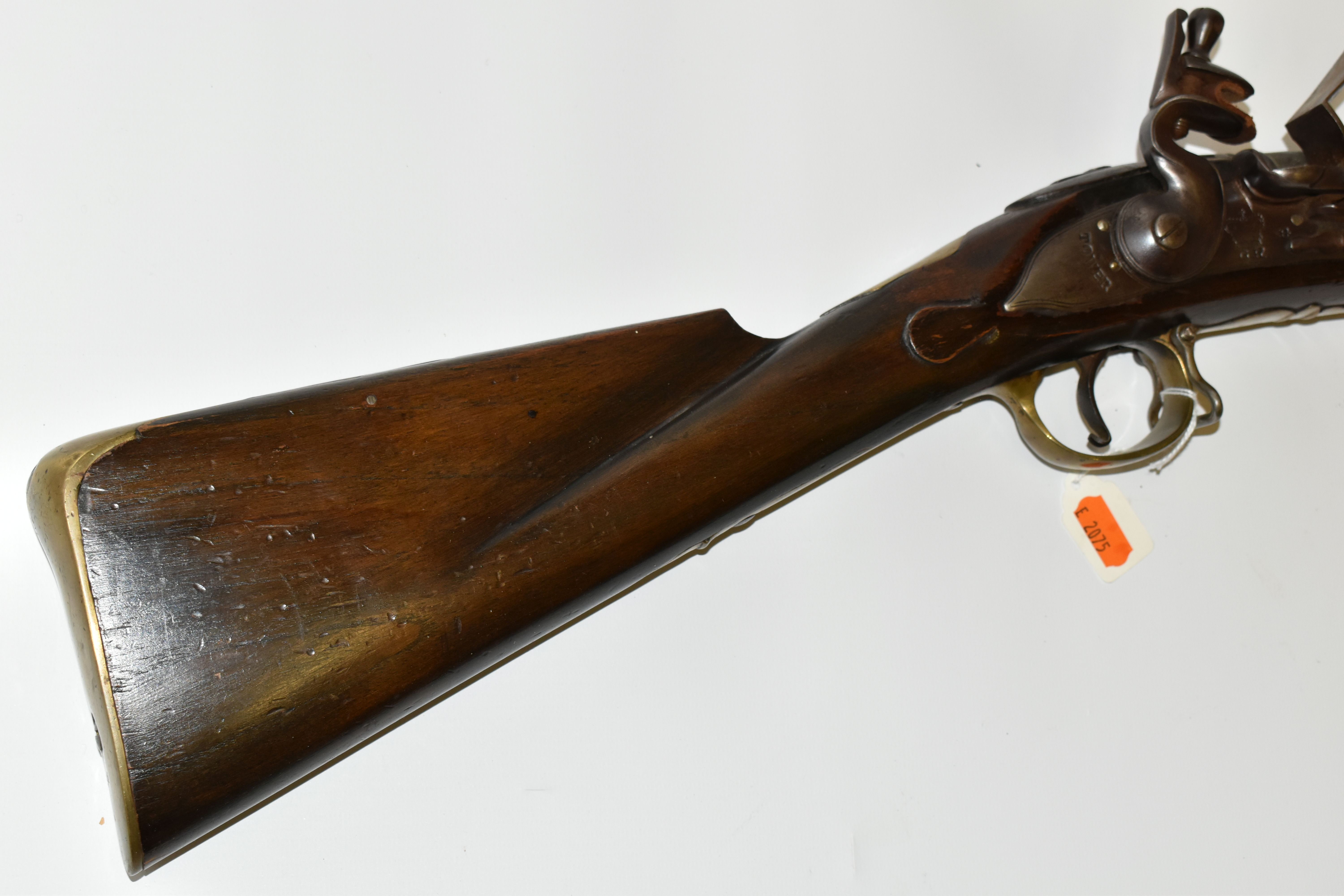 AN OLD REPLICA OLD REPLICA BROWN BESS STYLE MUSKET, only bored through for part of its barrel, the - Image 4 of 13