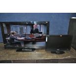 A SONY DKL-40BX400 40 INCH TV, with remote, along with a Sharp LC-22DV200E tv, with built in DVD