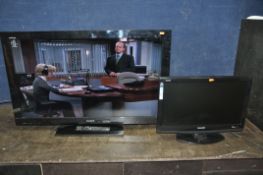 A SONY DKL-40BX400 40 INCH TV, with remote, along with a Sharp LC-22DV200E tv, with built in DVD