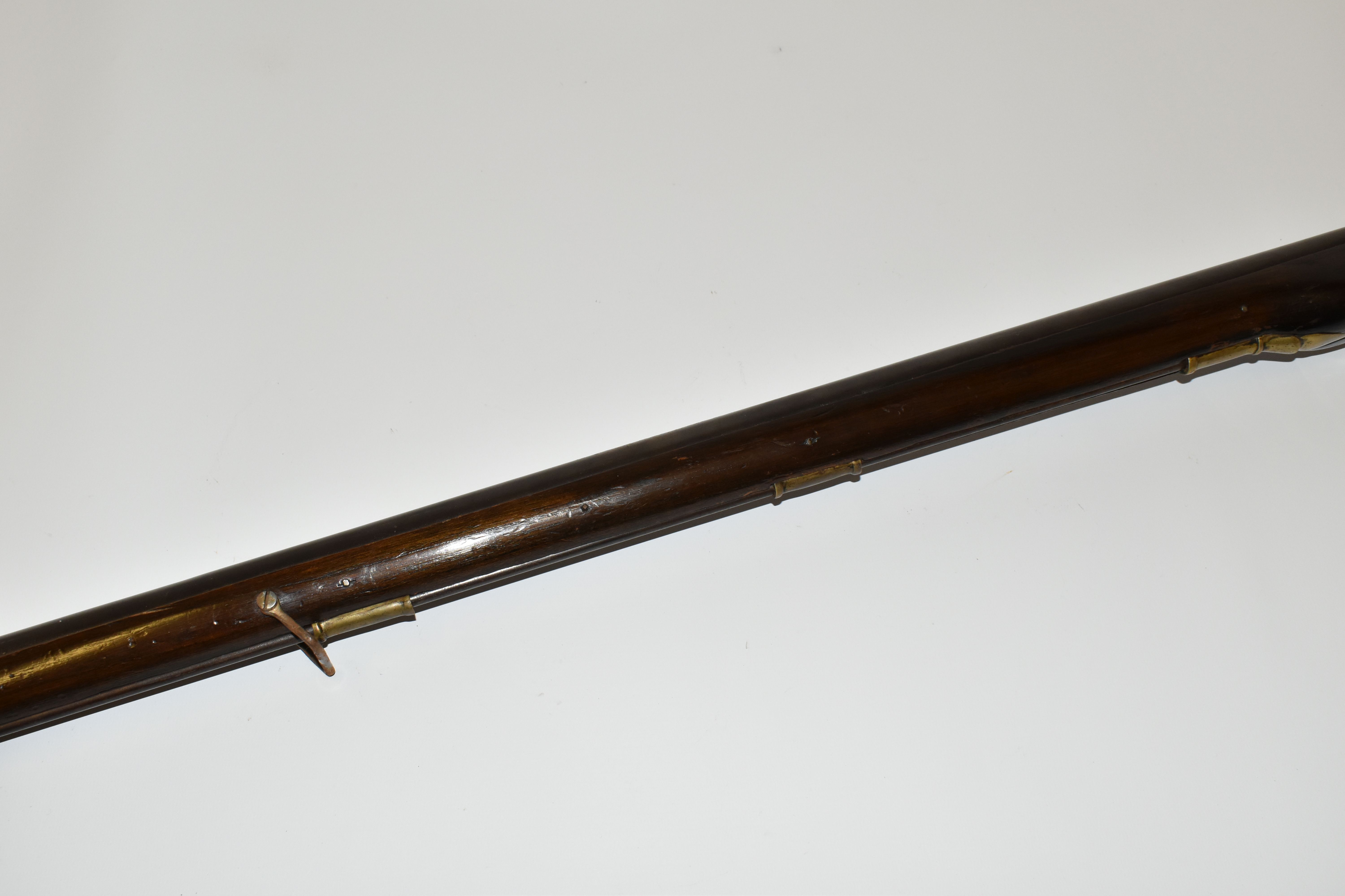 AN OLD REPLICA OLD REPLICA BROWN BESS STYLE MUSKET, only bored through for part of its barrel, the - Image 13 of 13