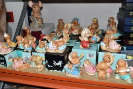 A COLLECTION OF PENDELFIN RABBIT FIGURES, comprising boxed figures: Aunt Ruby (a little glue?