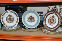 A GROUP OF SIXTEEN INDIVIDUALLY CASED SPODE LIMITED EDITION COLLECTOR'S PLATES, comprising 'The