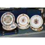 TEN INDIVIDUALLY CASED SPODE LIMITED EDITION COLLECTOR'S PLATES, comprising The Lichfield