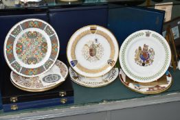 TEN INDIVIDUALLY CASED SPODE LIMITED EDITION COLLECTOR'S PLATES, comprising The Lichfield