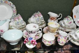 A GROUP OF ROYAL ALBERT TEA WARES, thirty nine pieces in different patterns, comprising a thirteen