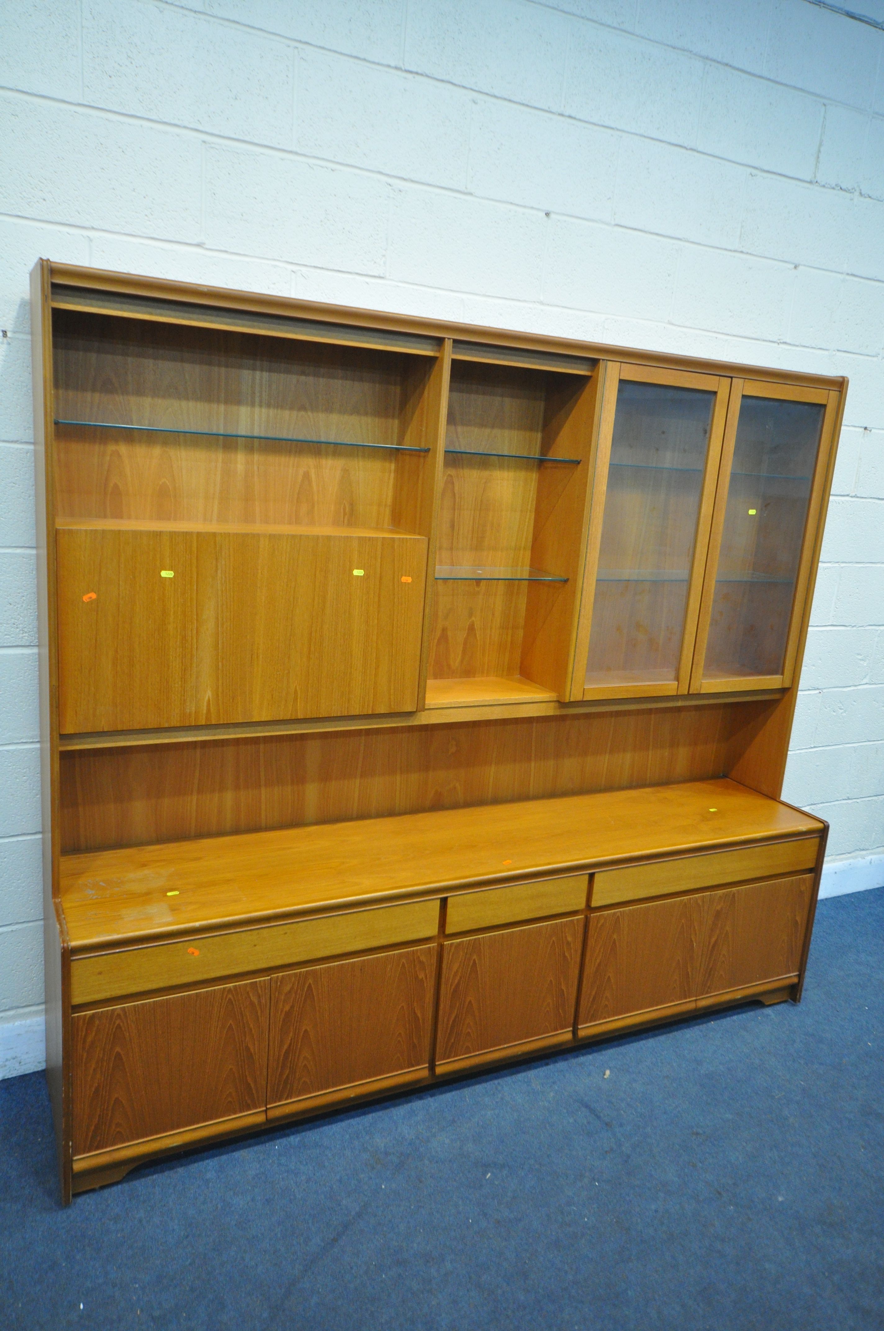 A NATHAN TEAK DINING SUITE, comprising an extending dining table, extended length 175cm x closed - Image 5 of 8