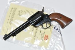 A .177'' SAXBY & PALMER AIR CARTRIDGE REVOLVER, serial number S3296, deactivated to the current EU
